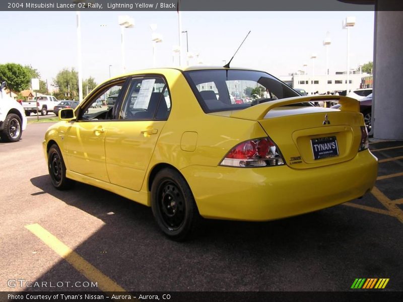 Lightning Yellow / Black 2004 Mitsubishi Lancer OZ Rally