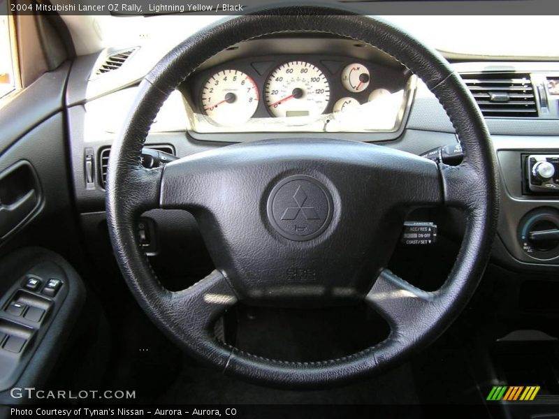 Lightning Yellow / Black 2004 Mitsubishi Lancer OZ Rally