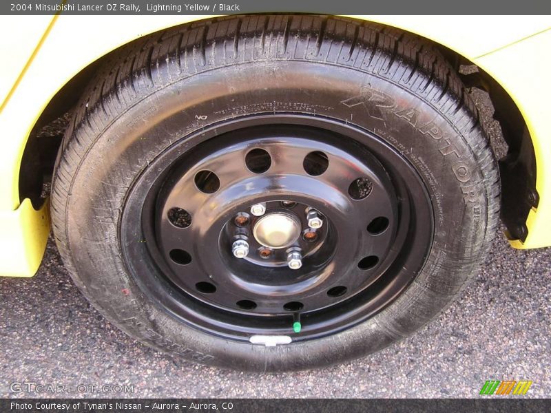 Lightning Yellow / Black 2004 Mitsubishi Lancer OZ Rally