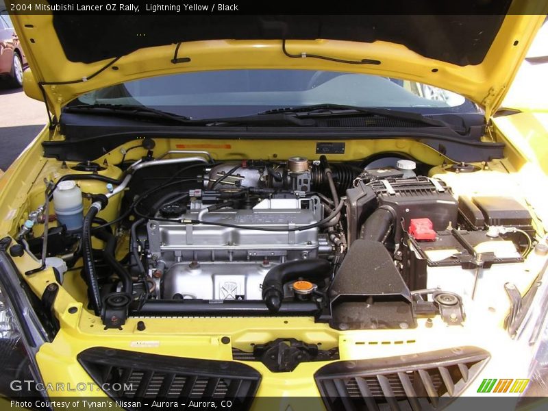 Lightning Yellow / Black 2004 Mitsubishi Lancer OZ Rally
