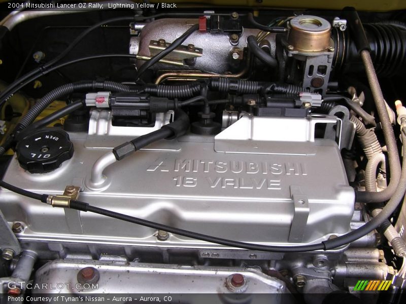 Lightning Yellow / Black 2004 Mitsubishi Lancer OZ Rally