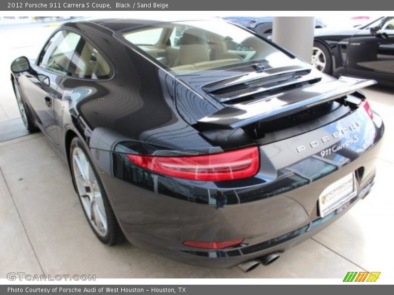 Black / Sand Beige 2012 Porsche 911 Carrera S Coupe