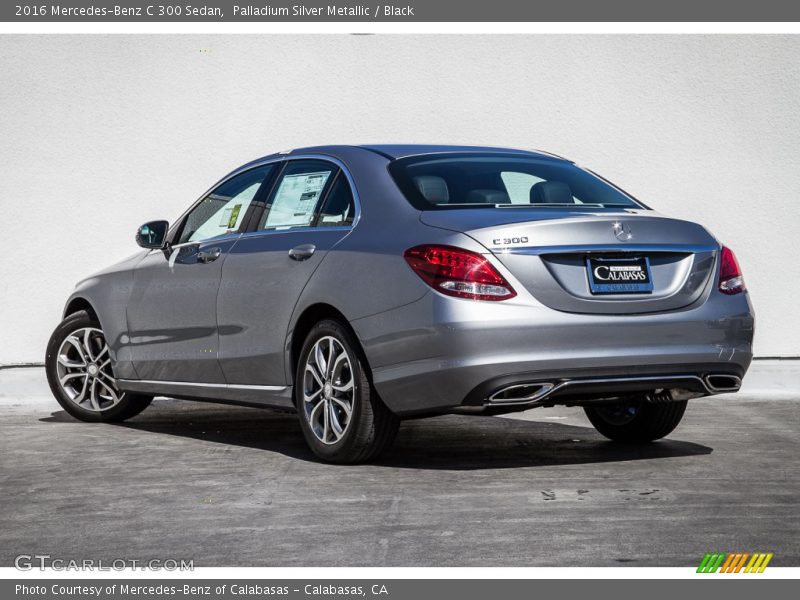 Palladium Silver Metallic / Black 2016 Mercedes-Benz C 300 Sedan