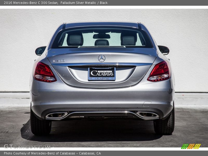 Palladium Silver Metallic / Black 2016 Mercedes-Benz C 300 Sedan