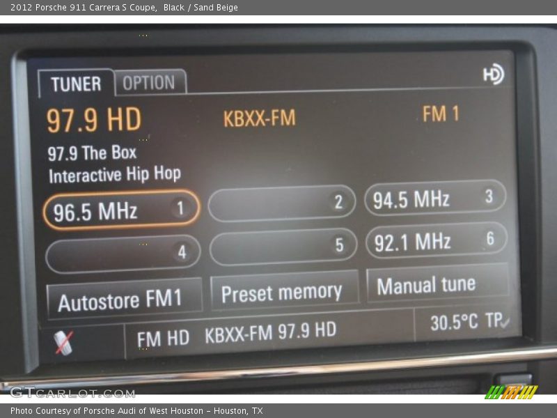 Black / Sand Beige 2012 Porsche 911 Carrera S Coupe