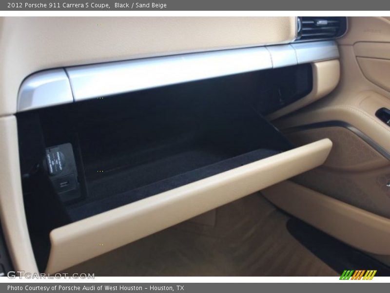 Black / Sand Beige 2012 Porsche 911 Carrera S Coupe