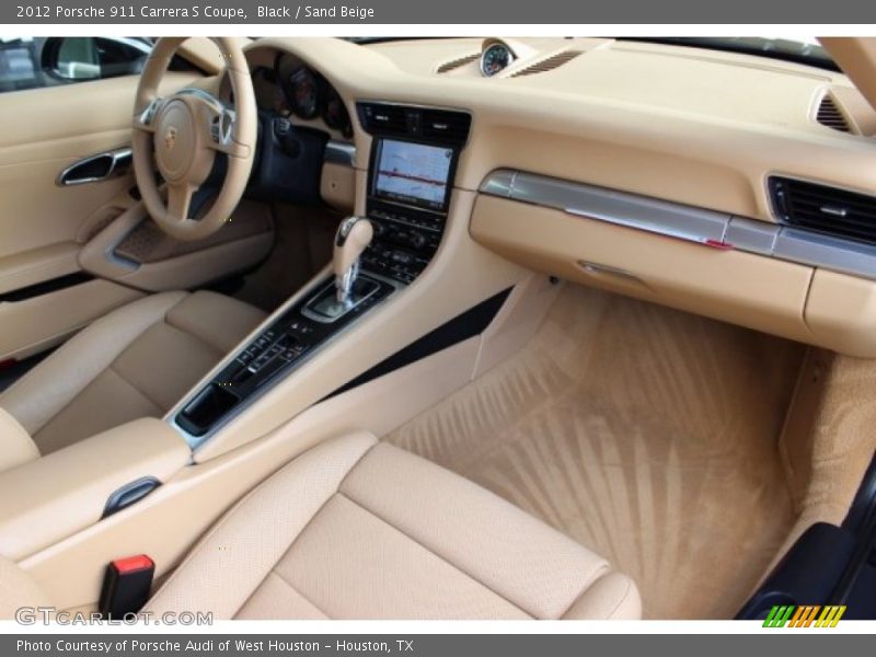 Black / Sand Beige 2012 Porsche 911 Carrera S Coupe
