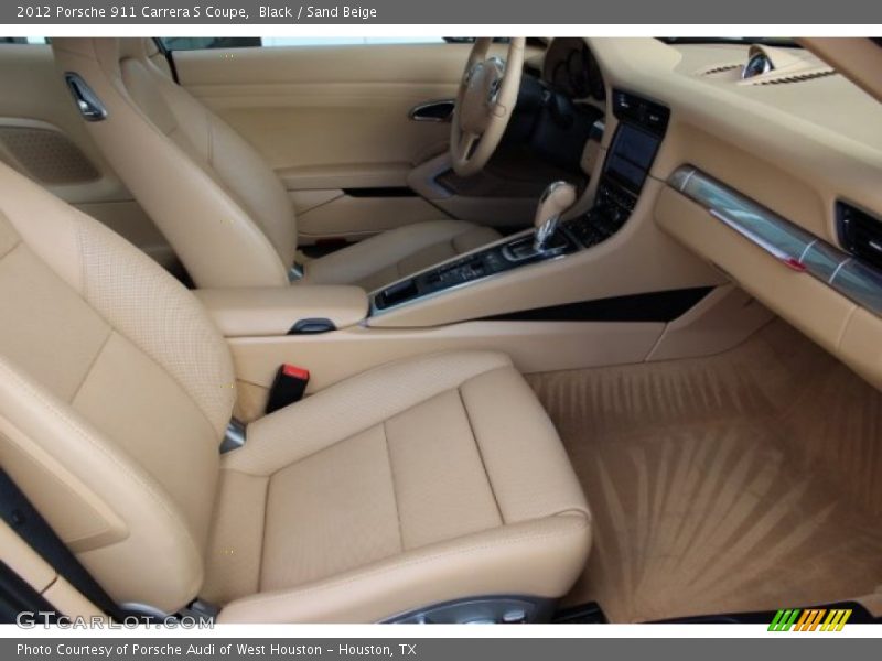 Black / Sand Beige 2012 Porsche 911 Carrera S Coupe