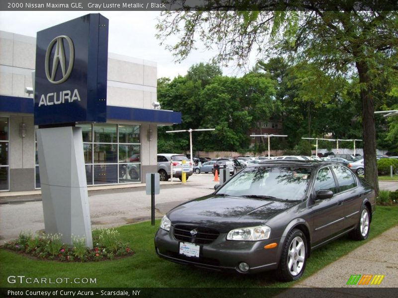Gray Lustre Metallic / Black 2000 Nissan Maxima GLE