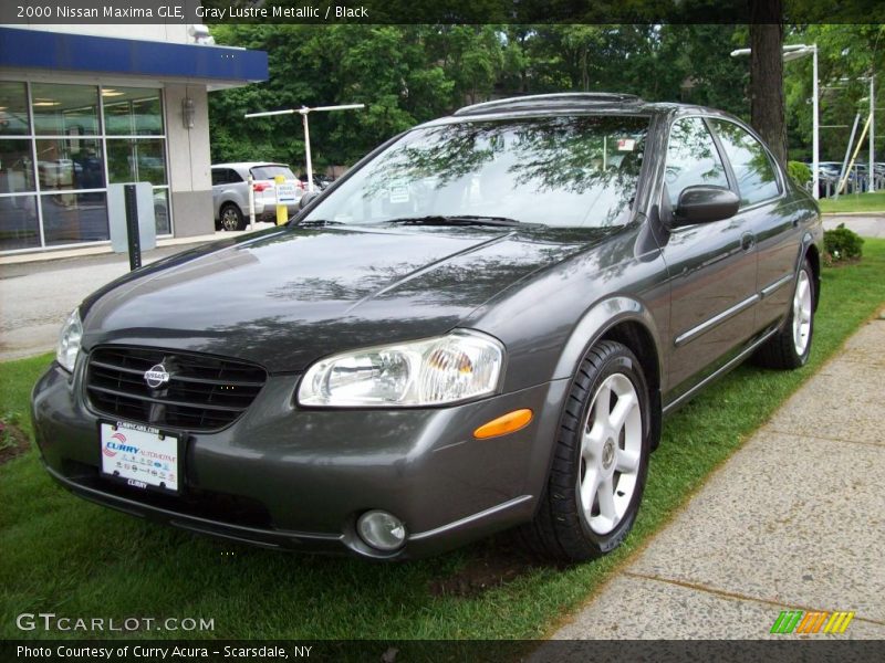Gray Lustre Metallic / Black 2000 Nissan Maxima GLE