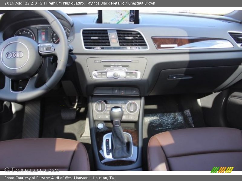 Mythos Black Metallic / Chestnut Brown 2016 Audi Q3 2.0 TSFI Premium Plus quattro