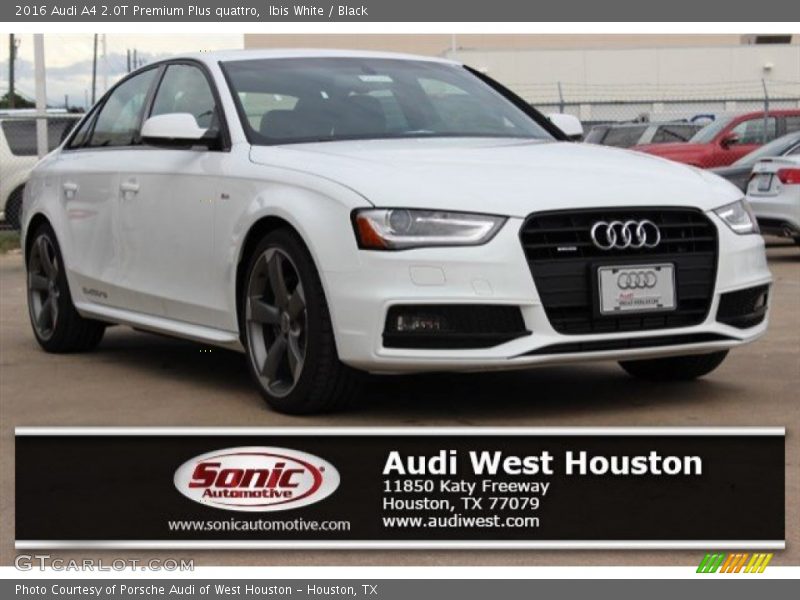 Ibis White / Black 2016 Audi A4 2.0T Premium Plus quattro