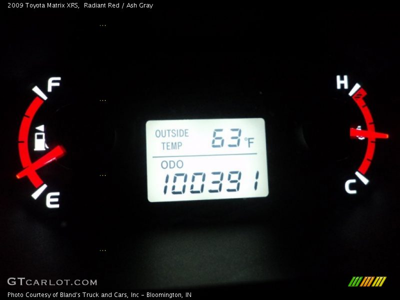 Radiant Red / Ash Gray 2009 Toyota Matrix XRS
