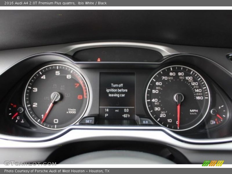 Ibis White / Black 2016 Audi A4 2.0T Premium Plus quattro