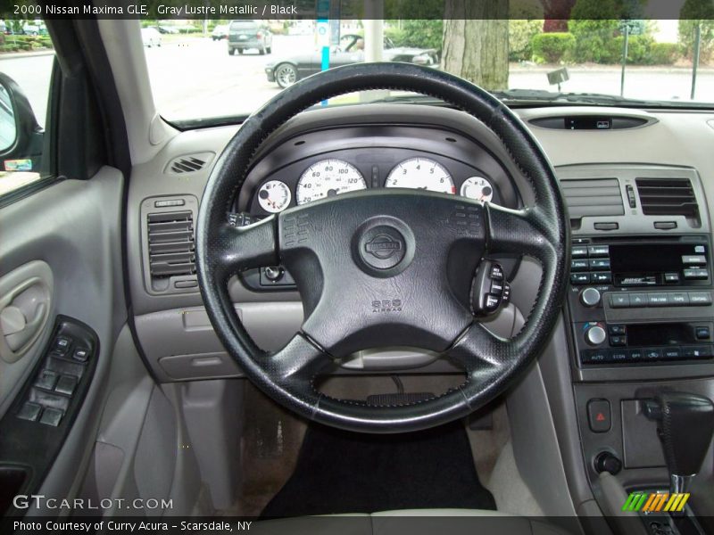 Gray Lustre Metallic / Black 2000 Nissan Maxima GLE