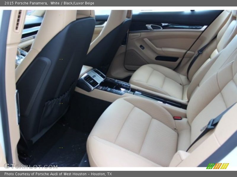 White / Black/Luxor Beige 2015 Porsche Panamera