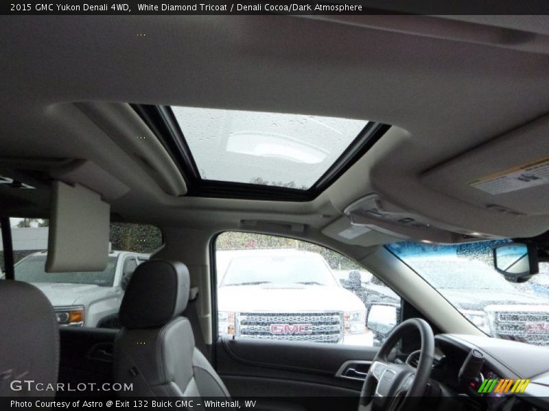 White Diamond Tricoat / Denali Cocoa/Dark Atmosphere 2015 GMC Yukon Denali 4WD