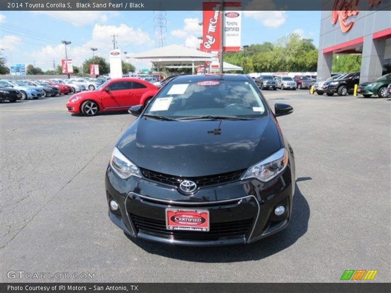 Black Sand Pearl / Black 2014 Toyota Corolla S