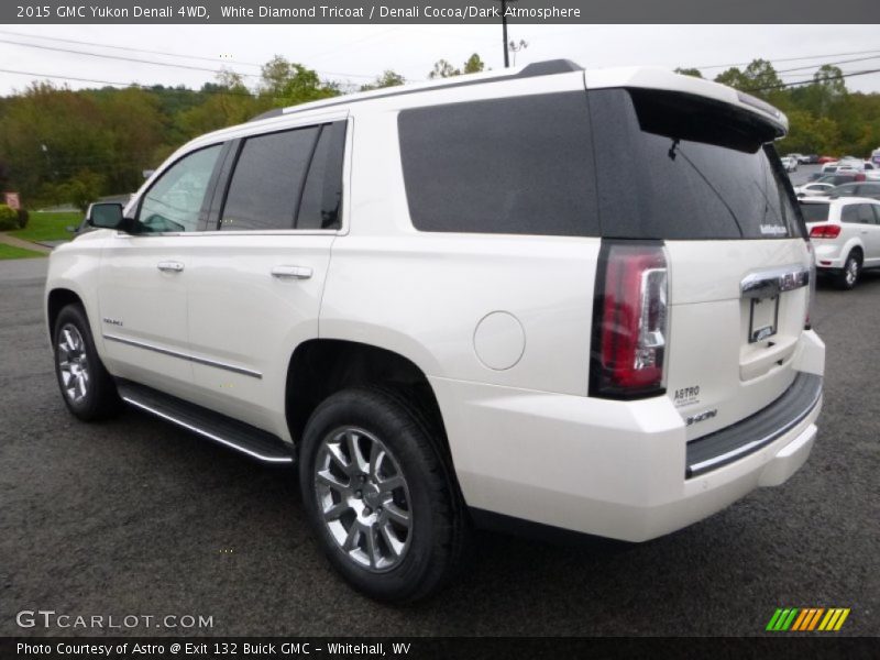 White Diamond Tricoat / Denali Cocoa/Dark Atmosphere 2015 GMC Yukon Denali 4WD