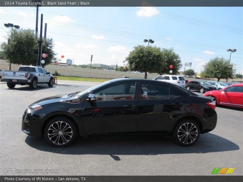 Black Sand Pearl / Black 2014 Toyota Corolla S