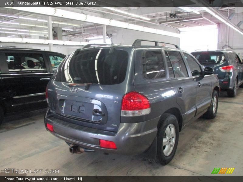 Steel Blue / Gray 2006 Hyundai Santa Fe GLS 4WD