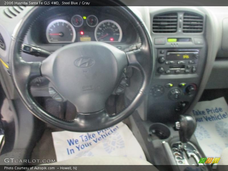Steel Blue / Gray 2006 Hyundai Santa Fe GLS 4WD