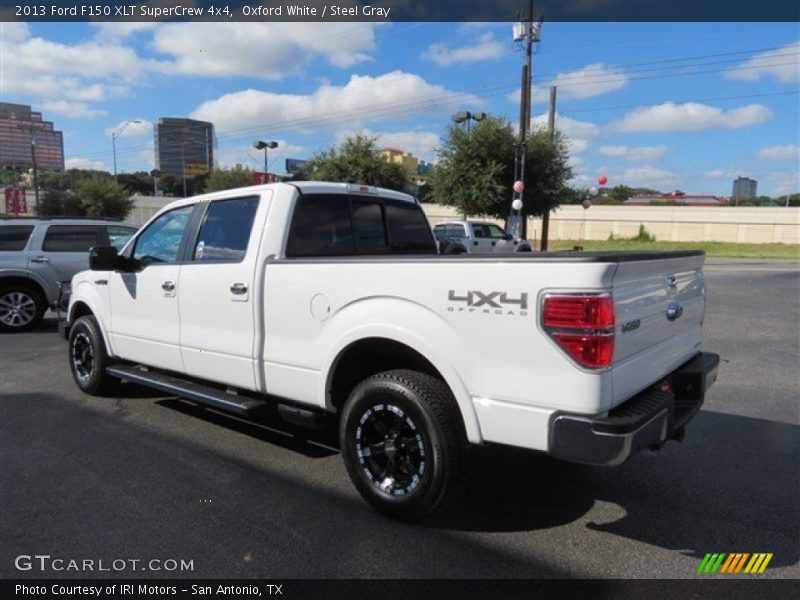 Oxford White / Steel Gray 2013 Ford F150 XLT SuperCrew 4x4