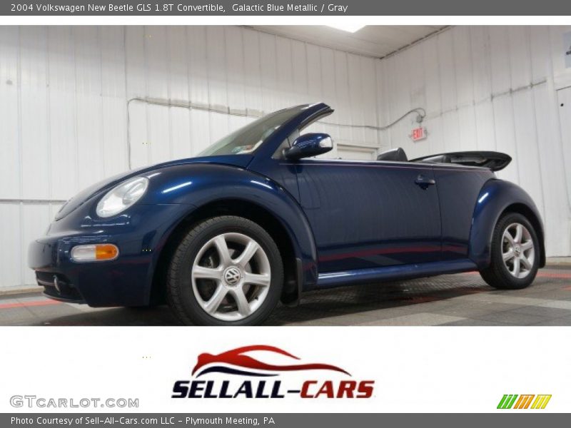 Galactic Blue Metallic / Gray 2004 Volkswagen New Beetle GLS 1.8T Convertible