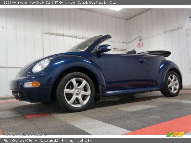 Galactic Blue Metallic / Gray 2004 Volkswagen New Beetle GLS 1.8T Convertible