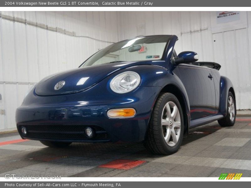 Galactic Blue Metallic / Gray 2004 Volkswagen New Beetle GLS 1.8T Convertible