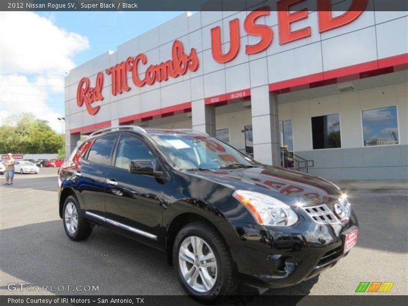 Super Black / Black 2012 Nissan Rogue SV