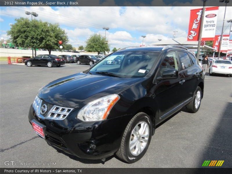 Super Black / Black 2012 Nissan Rogue SV