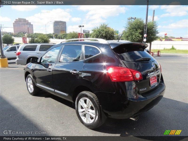 Super Black / Black 2012 Nissan Rogue SV