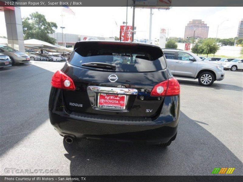 Super Black / Black 2012 Nissan Rogue SV
