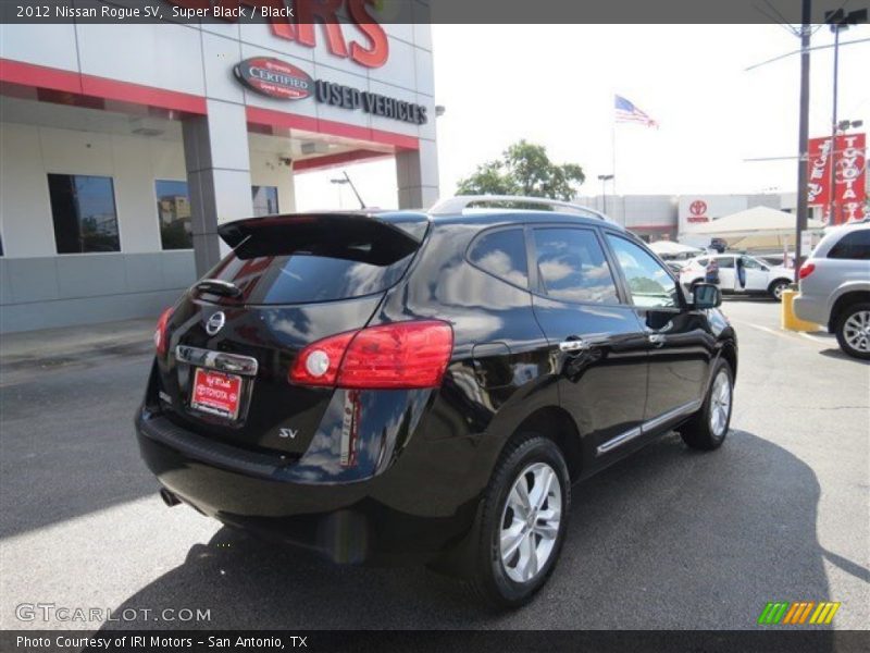 Super Black / Black 2012 Nissan Rogue SV