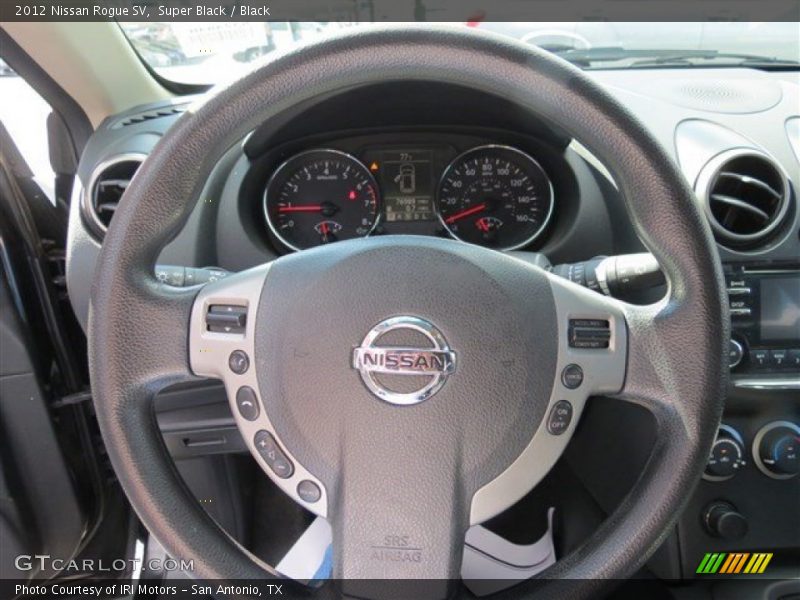 Super Black / Black 2012 Nissan Rogue SV