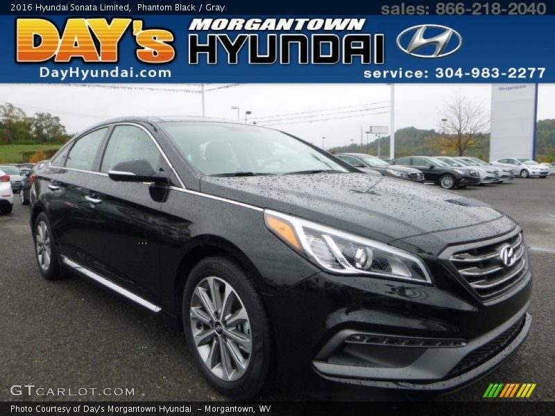 Phantom Black / Gray 2016 Hyundai Sonata Limited