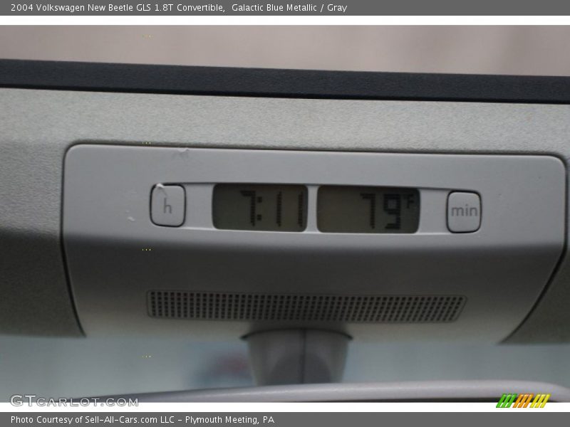 Galactic Blue Metallic / Gray 2004 Volkswagen New Beetle GLS 1.8T Convertible