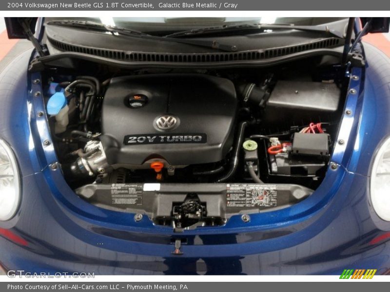 Galactic Blue Metallic / Gray 2004 Volkswagen New Beetle GLS 1.8T Convertible
