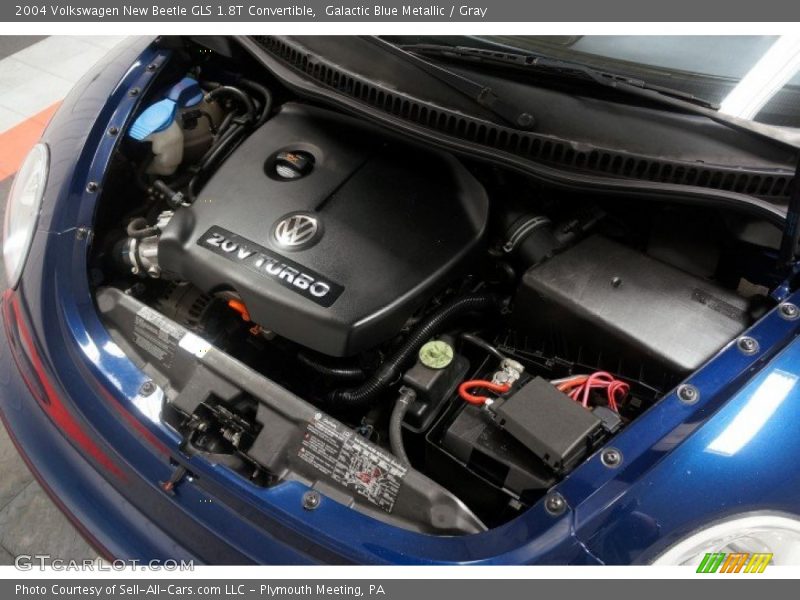 Galactic Blue Metallic / Gray 2004 Volkswagen New Beetle GLS 1.8T Convertible