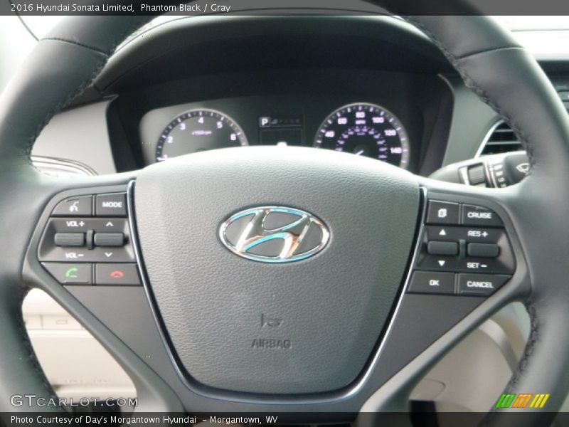 Phantom Black / Gray 2016 Hyundai Sonata Limited