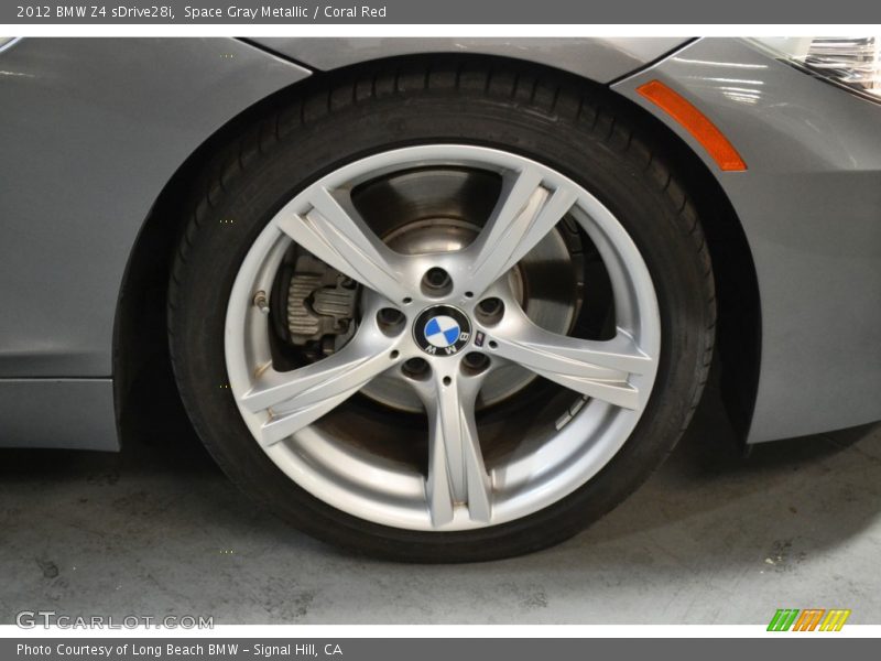Space Gray Metallic / Coral Red 2012 BMW Z4 sDrive28i