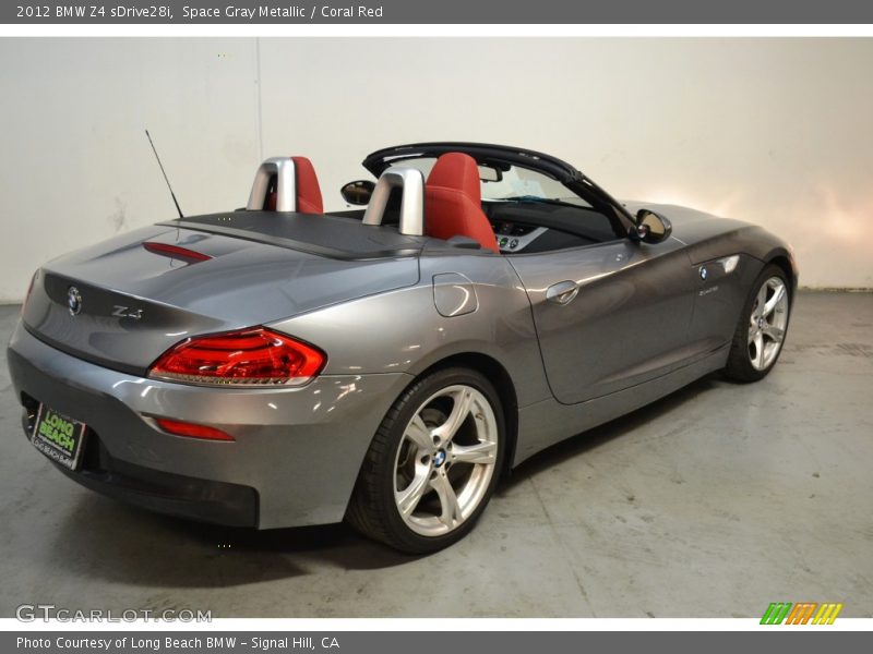 Space Gray Metallic / Coral Red 2012 BMW Z4 sDrive28i