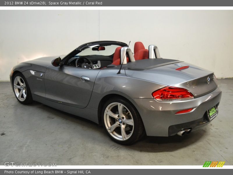 Space Gray Metallic / Coral Red 2012 BMW Z4 sDrive28i