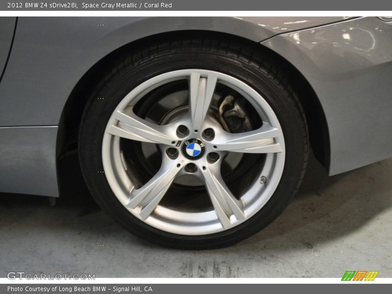 Space Gray Metallic / Coral Red 2012 BMW Z4 sDrive28i