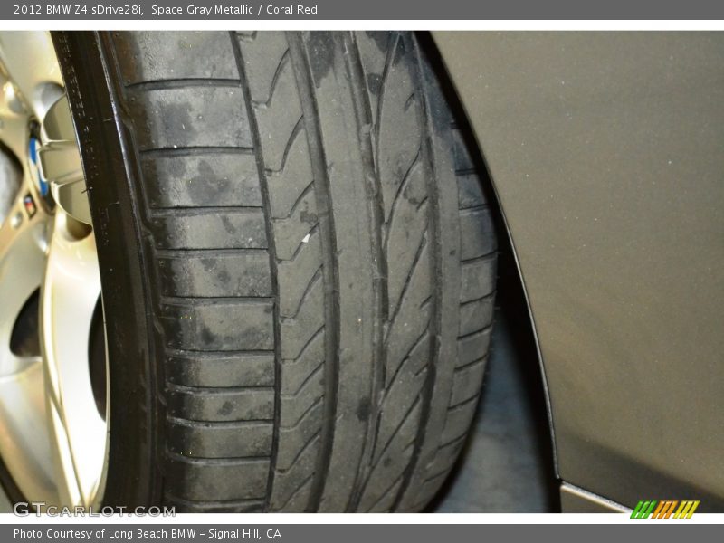 Space Gray Metallic / Coral Red 2012 BMW Z4 sDrive28i
