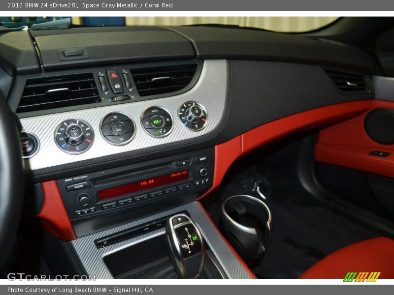 Space Gray Metallic / Coral Red 2012 BMW Z4 sDrive28i