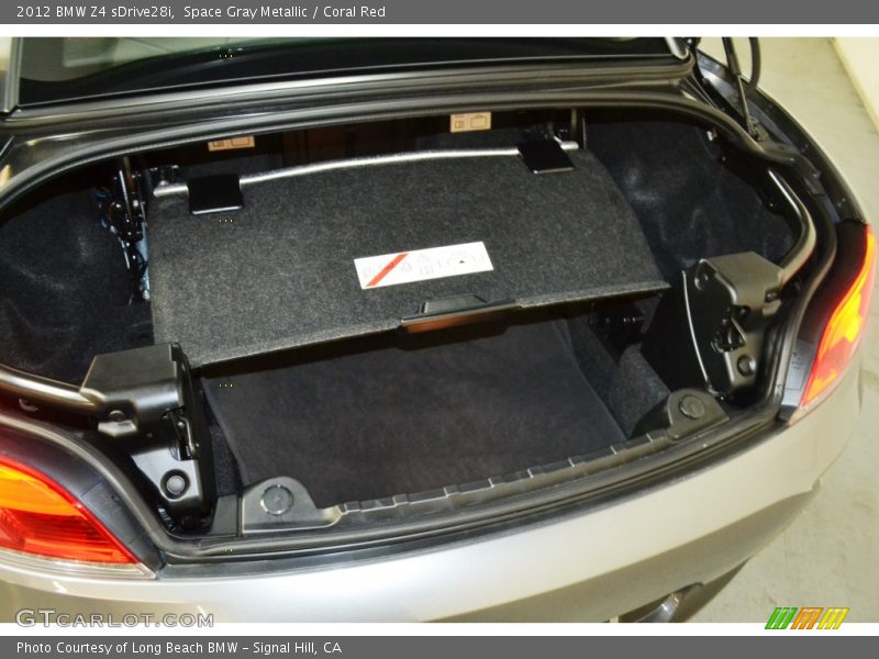 Space Gray Metallic / Coral Red 2012 BMW Z4 sDrive28i