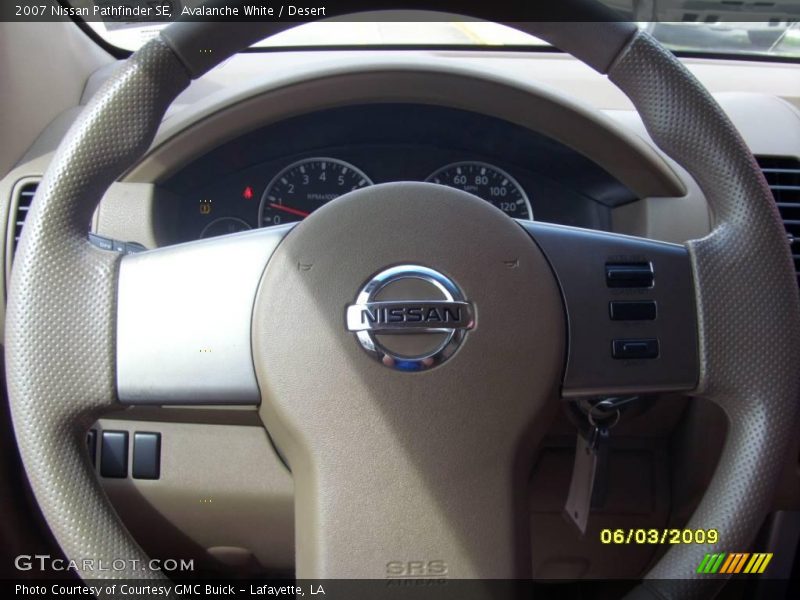 Avalanche White / Desert 2007 Nissan Pathfinder SE