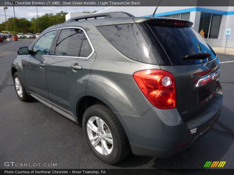Steel Green Metallic / Light Titanium/Jet Black 2012 Chevrolet Equinox LT AWD